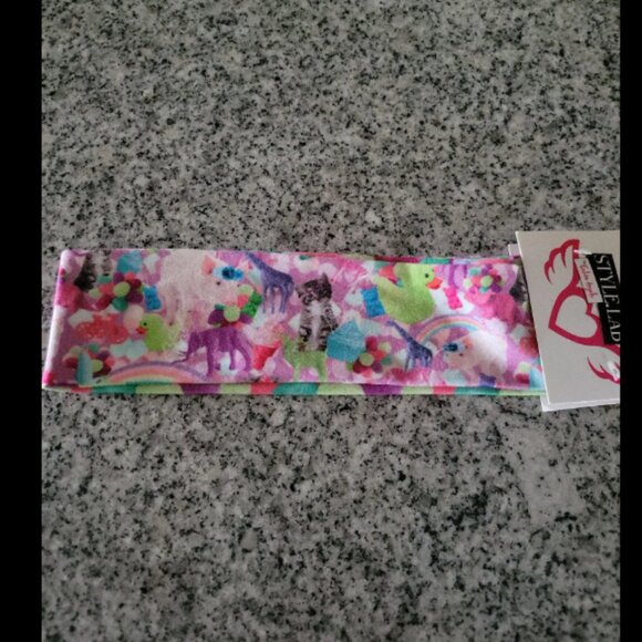 Girls headband. Reversible. Kitten, duck, cupcake ,rainbow etc.. - Picture 1 of 2